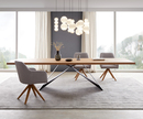 Bild 1 von Esstisch Edge 300x100 Eiche Natur V-Gestell Flachstahl Schwarz