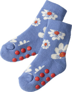 ALANA Kinder ABS Socken, Gr. 19/22, mit Bio-Baumwolle, blau, rot