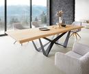 Bild 1 von Esstisch Edge 260x100 Eiche Natur Spider Flachstahl Schwarz Live-Edge