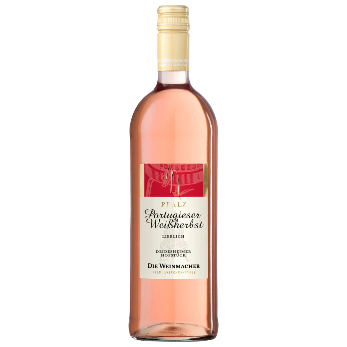 Bild 1 von Die Weinmacher Deidesheimer Hofstück Rosé Portugieser Weißherbst lieblich 1l