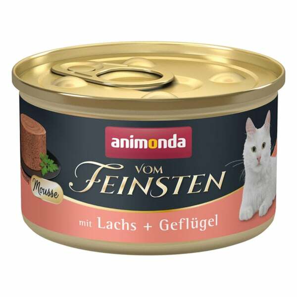 Bild 1 von animonda vom Feinsten Mousse mit Lachs + Geflügel 24x85g