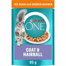 Bild 1 von PURINA ONE COAT & HAIRBALL in Sauce Huhn 26x85g