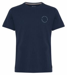BLEND Tee Herren Baumwoll-T-Shirt nachhaltiges Kurzarm-Shirt 20712057 194024 Blau