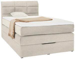 Boxspringbett in Beige ca. 120x200cm