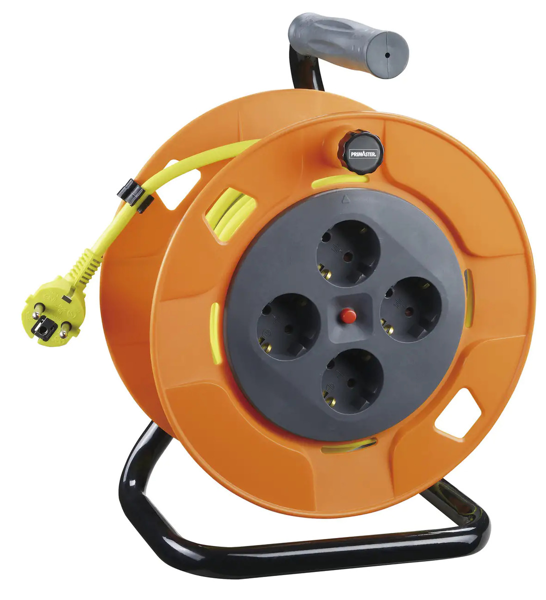 Bild 1 von Primaster Kabeltrommel Innen 20 m 4 Schutzkontaksteckdosen, H05VV-F 3G1,5