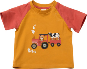 ALANA Baby Shirt, Gr. 74, aus Bio-Baumwolle, gelb, rot