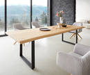 Bild 1 von Esstisch Edge 260x100 Eiche Natur Kufe Schwarz Live-Edge