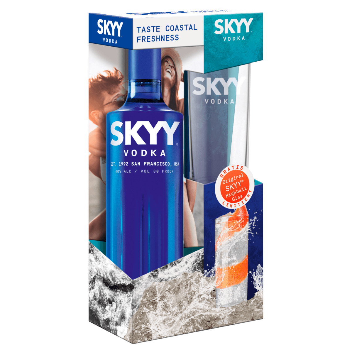 Skyy Vodka Inkl Highball Glas L Von Rewe Ansehen