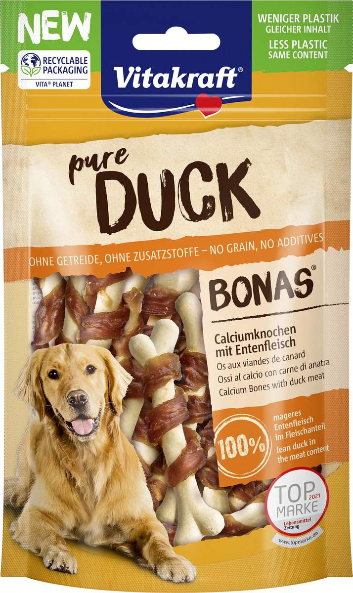 Bild 1 von Vitakraft Duck Bonas Calciumknochen Ente 80 g