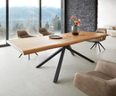 Bild 1 von Esstisch Edge 260x100 XL Akazie Natur Kreuzgestell Rechteck Schwarz Live-Edge