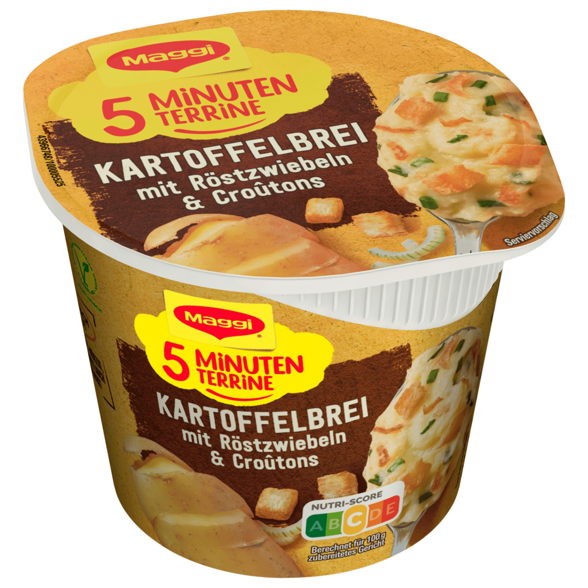 Maggi 5 minuten terrine kartoffelbrei mit r stzwiebeln croutons von