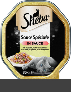 Sheba Sauce Spéciale mit Truthahn, Huhn und Gemüse 22 x 85g