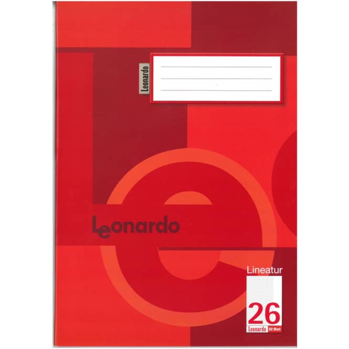 Bild 1 von Schulheft - Doppelheft DIN A4 - 32 Blatt - kariert mit Rand - Lineatur 26