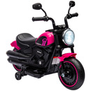 Bild 1 von HOMCOM Kinder Elektro-Motorrad Kindermotorrad Kinderfahrzeug Elektrofahrzeug mit 2 abnehmbaren Stützrädern, 1,5-3 km/h, für 1,5-3 Jahre Kinder Kunststoff Eisen Rosa 76 x 42 x 57 cm