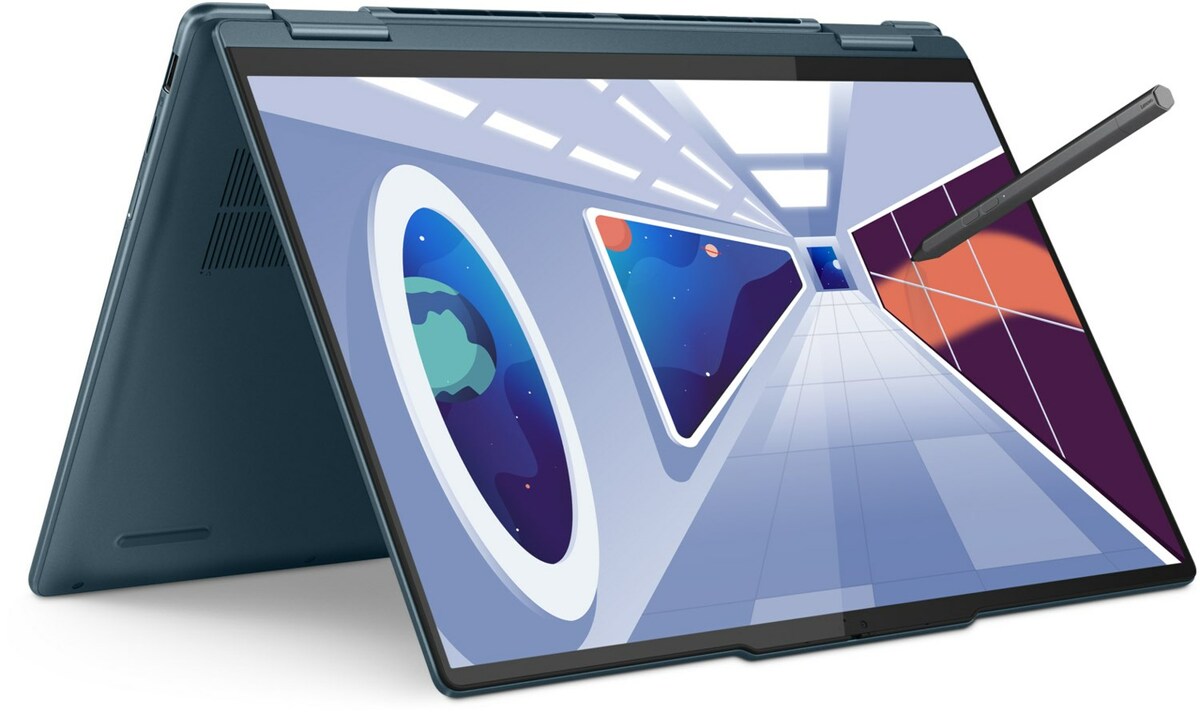 Bild 1 von Yoga 7 14ARP8 (82YM004QGE) 35,56 cm (14") 2 in 1 Convertible-Notebook tidal teal