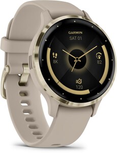 Venu 3S Smartwatch french gray/softgold