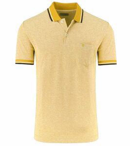Pierre Cardin Herren Polo-Shirt mit kontrastfarbigen Kragen Baumwoll Polo-Hemd C5 20864.2062 Gelb