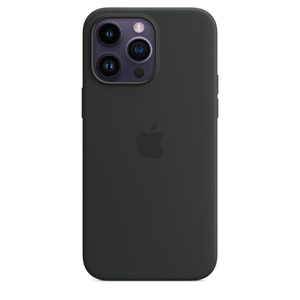 APPLE Silikon Case mit MagSafe, Backcover, Apple, iPhone 14 Pro Max, Mitternacht