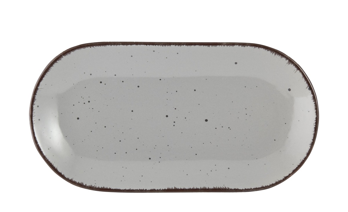 Bild 1 von Peill+Putzler Servierplatte 25 x 13 cm  Siena grau Steinzeug Maße (cm): B: 13 Geschirr & Besteck