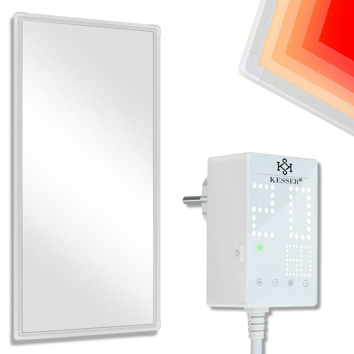 Bild 1 von KESSER® Infrarotheizung Mit Thermostat Infrarot Wandheizung Elektroheizung IP44