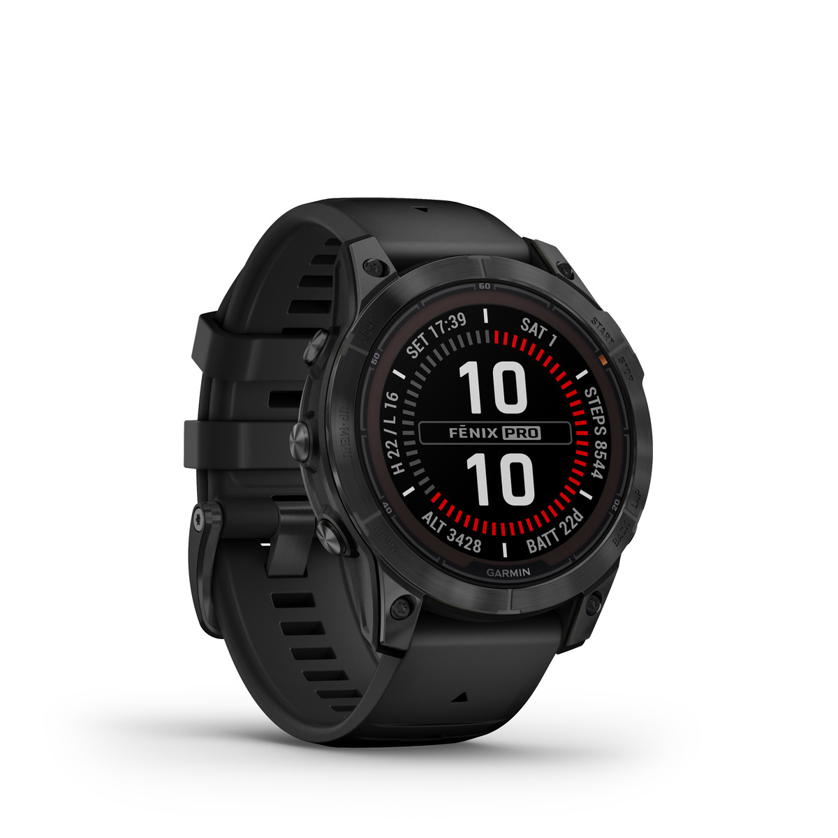 Bild 1 von GARMIN FENIX 7 PRO SOLAR Smartwatch Silikon, 125-208 mm, Schwarz/Schiefergrau