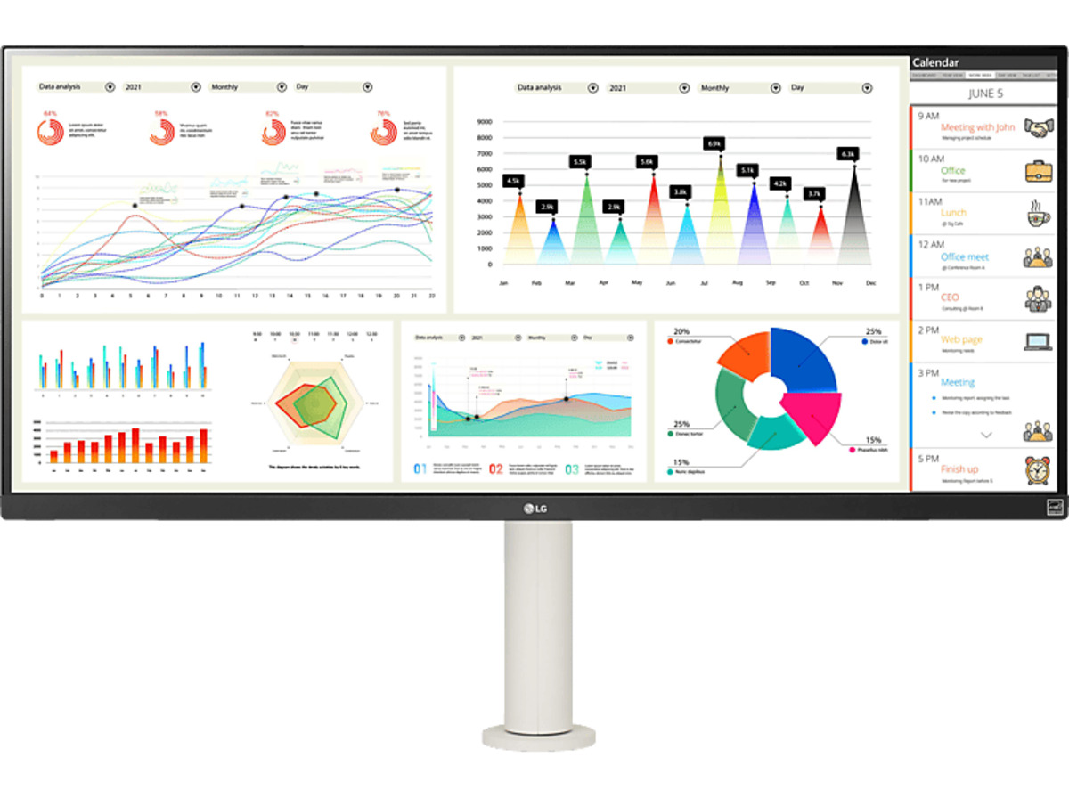 Bild 1 von LG 34WQ68X-W Monitor 34 Zoll QHD (5 ms Reaktionszeit, 60)