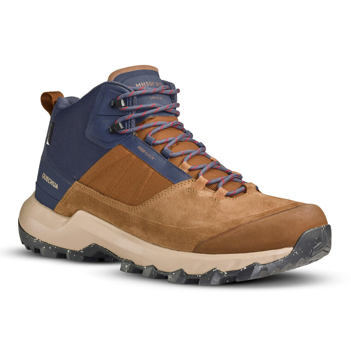 Bild 1 von Wanderschuhe Bergwandern - MH500 Halbhoch wasserdicht Herren braun
