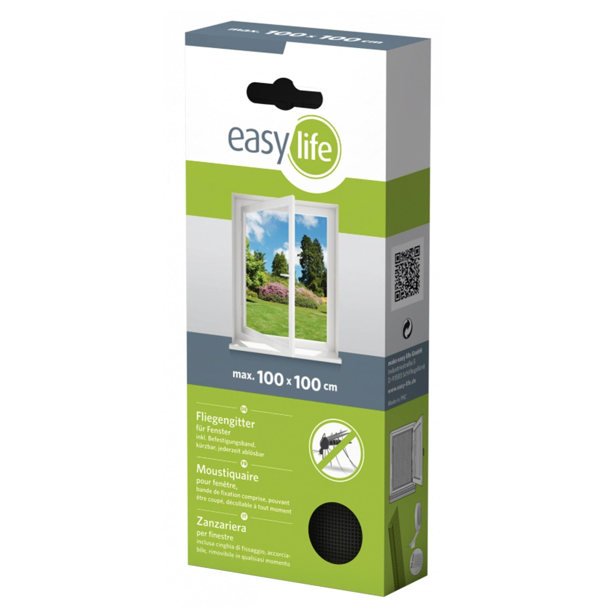 Bild 1 von Fliegengitter für Fenster Anthrazit 100 x 100 cm