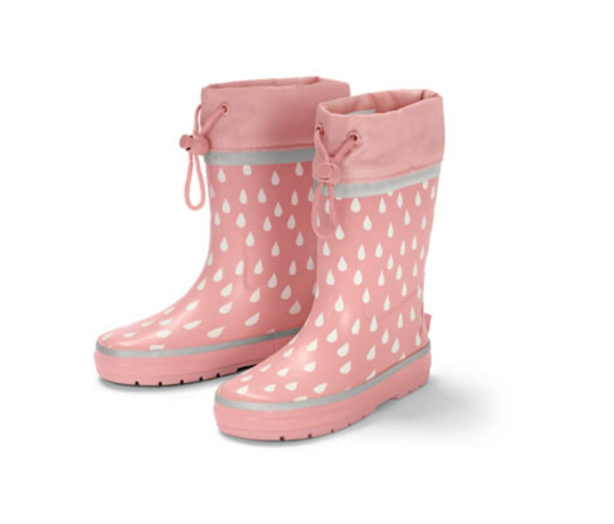 Bild 1 von Kleinkind-Regenstiefel, rosa mit Tropfen-Print