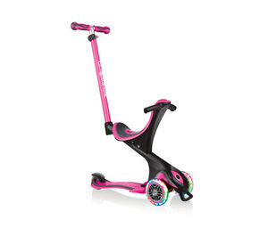 GLOBBER Roller »GO-UP COMFORT LIGHTS« mit Leuchtrollen, pink