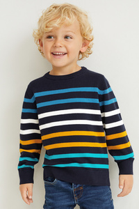 C&A Pullover-gestreift, Blau, Größe: 110