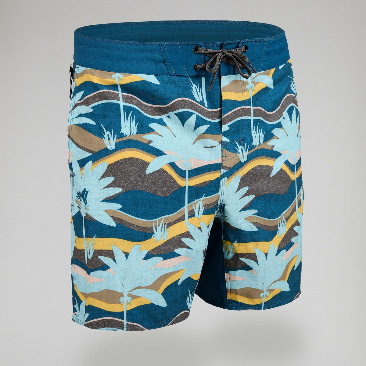Bild 1 von Boardshorts 17" Surfen - 500 Palmen grau