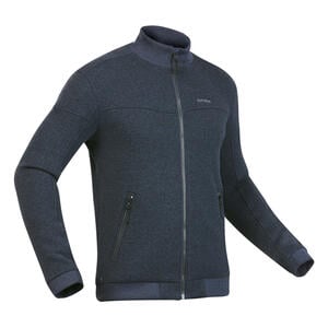 Fleecejacke Herren warm Winterwandern - SH100 grau