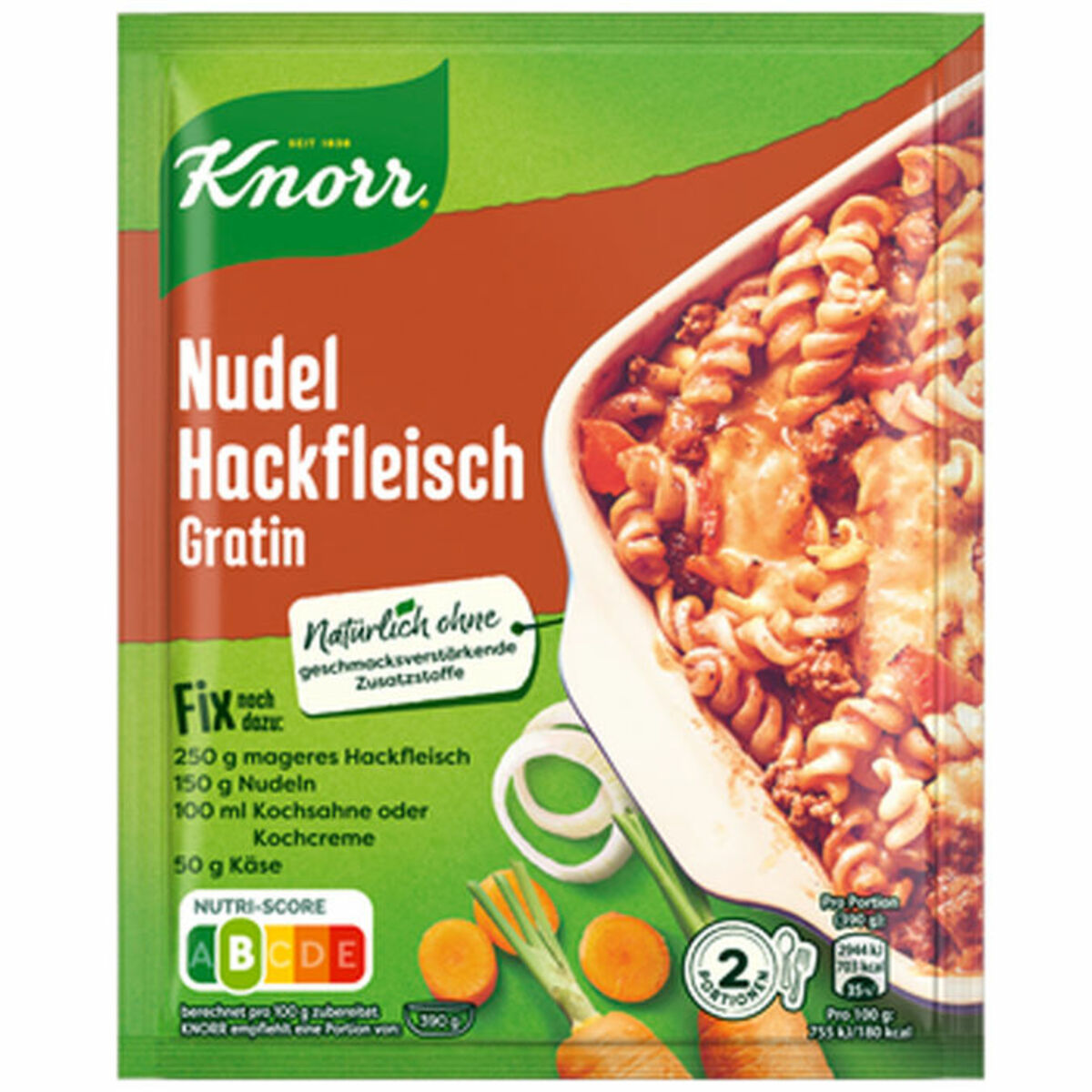Bild 1 von Knorr 5 x Nudel-Hackfleischgratin
