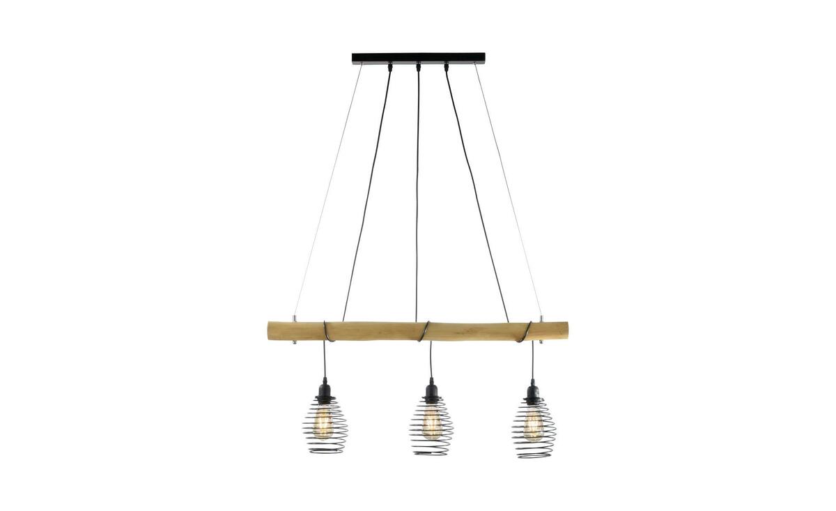 Bild 1 von Pendelleuchte holzfarben Maße (cm): B: 90 H: 120 T: 14 Lampen & Leuchten