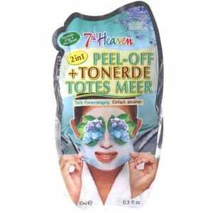 7th Heaven 2 x Peel-Off Gesichtsmaske mit Tonerde, Totes Meer