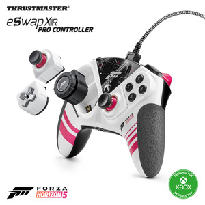 THRUSTMASTER Thrustmaster ESWAP XR PRO CONTROLLER FORZA HORIZON 5 EDITION Gamepad Weiß, pink, schwarz, grau für Xbox One, Series S, X, PC