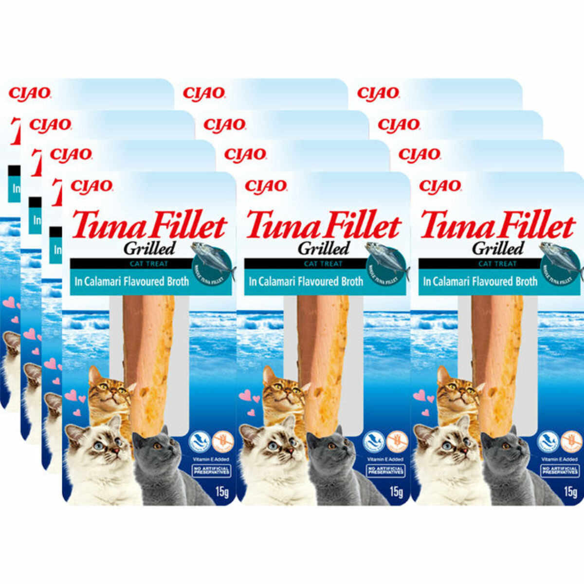Bild 1 von CIAO Thunfischfilet mit Tintenfisch-Geschmack, 12er Pack