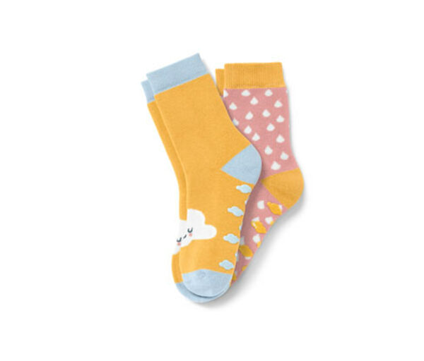 Bild 1 von 2 Paar Kleinkind-Antirutsch-Socken, rosa