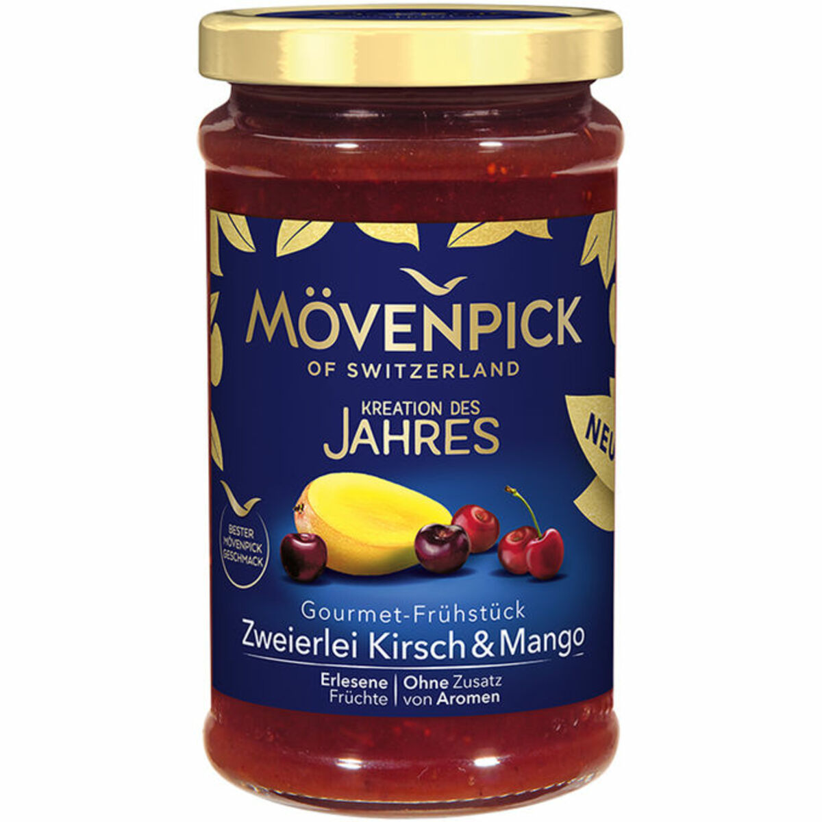 Bild 1 von Mövenpick Fruchtaufstrich Zweierlei Kirsche Mango