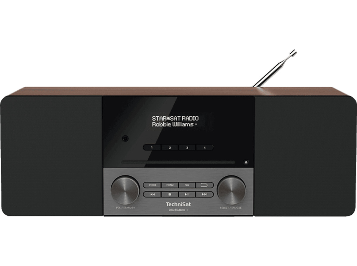 Bild 1 von TECHNISAT DIGITRADIO 3 Radio, DAB+, FM, Bluetooth, Nussbaum