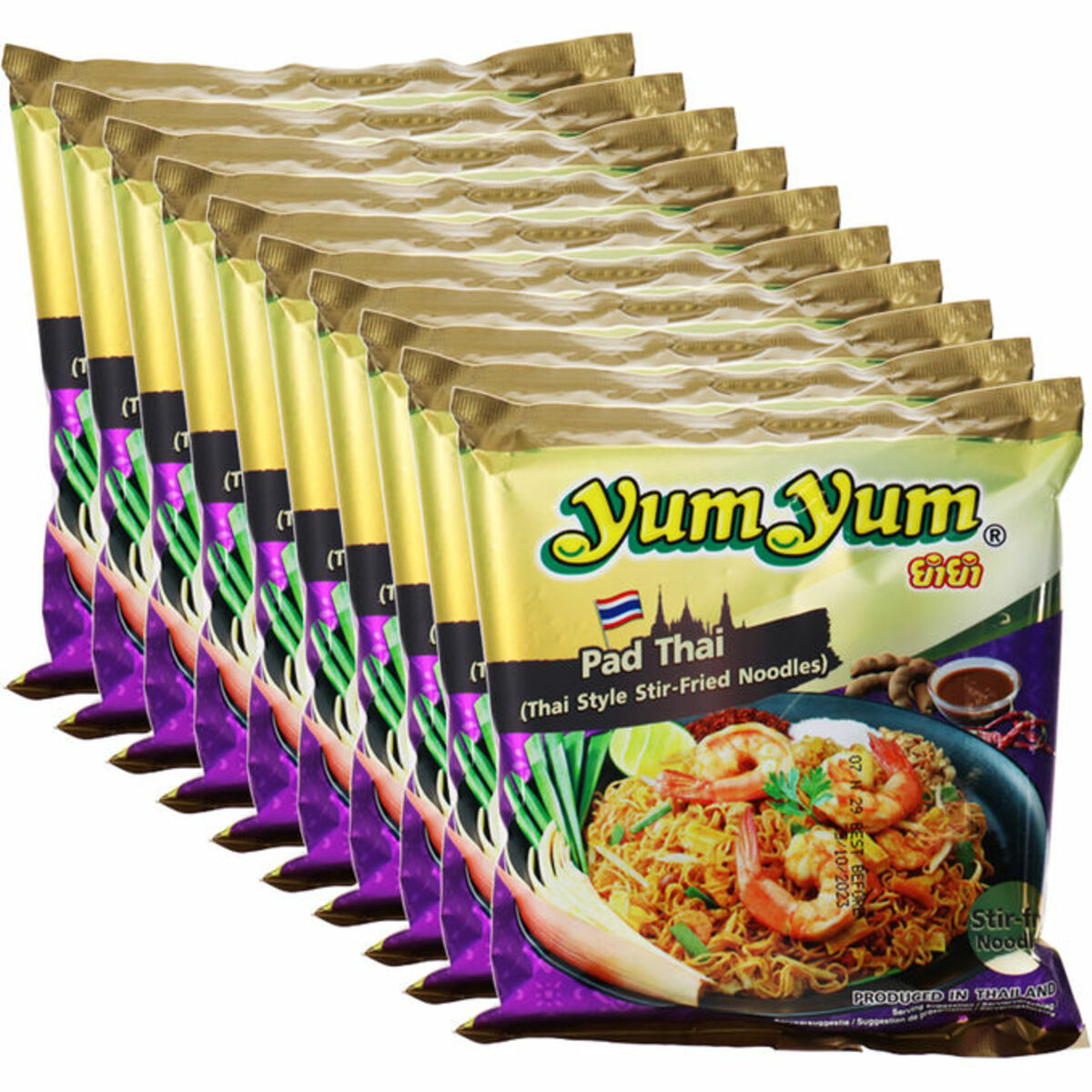 Bild 1 von YumYum Instantnudeln Pad Thai, 10er Pack