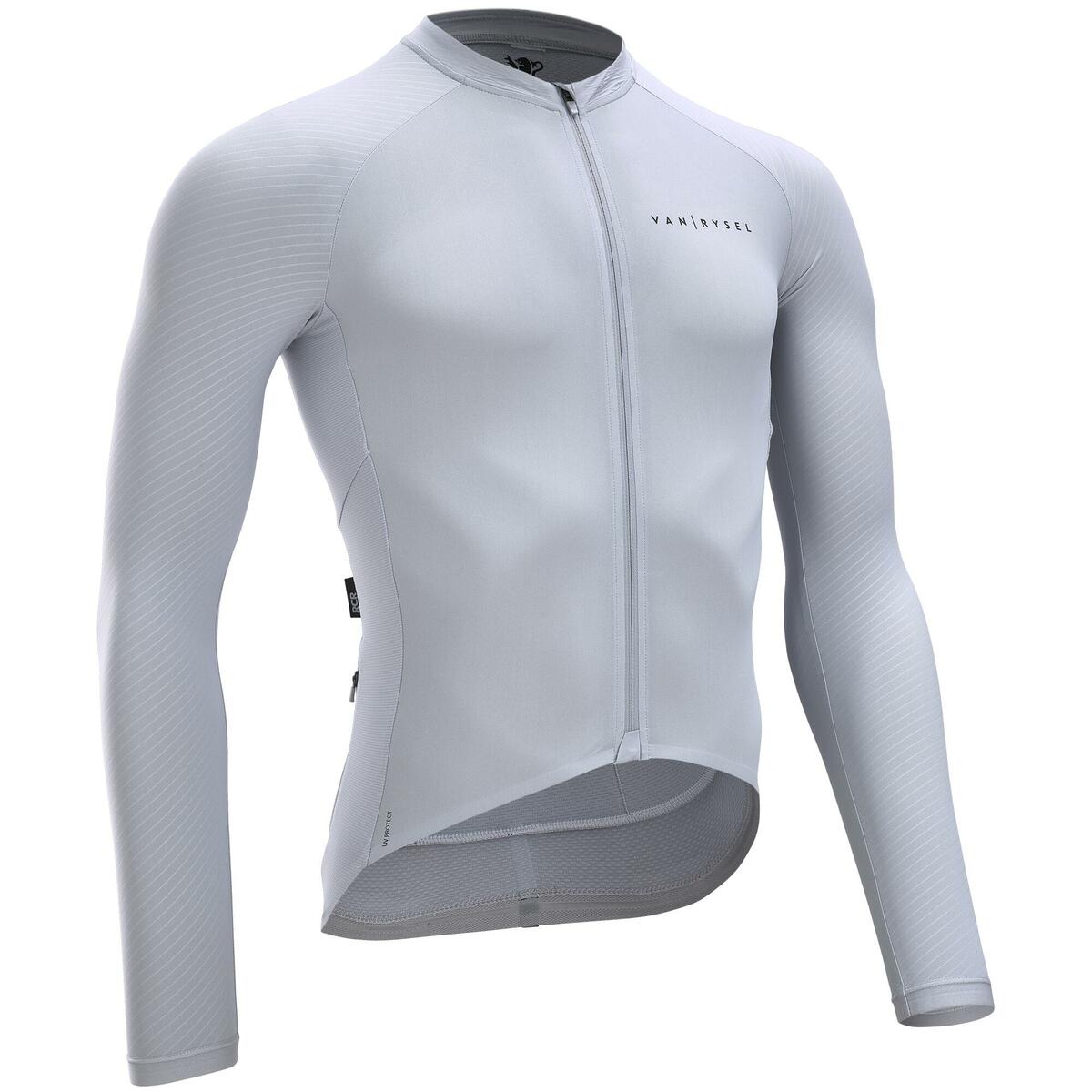 Bild 1 von Fahrradtrikot Rennrad langarm Racer Ultralight UVP Sommer Herren grau