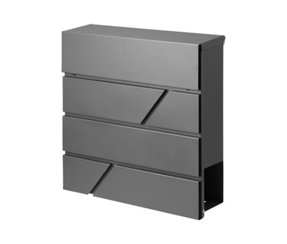 Bild 1 von Briefkasten mit Zeitungsfach, anthrazit