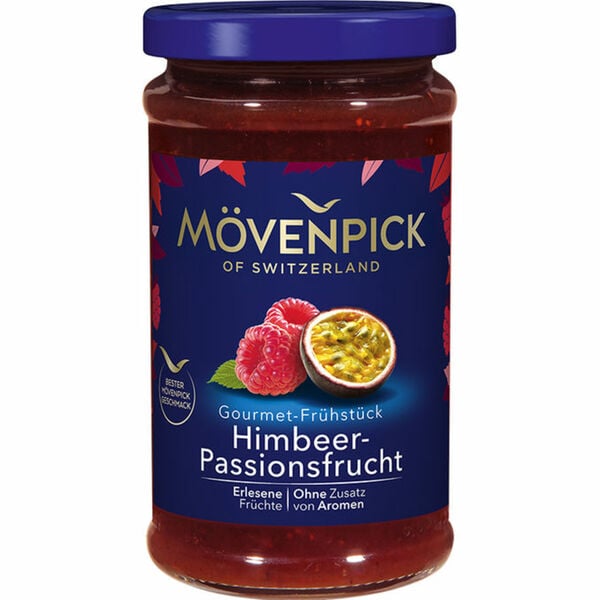 Bild 1 von Mövenpick Fruchtaufstrich Himbeere Passionsfrucht