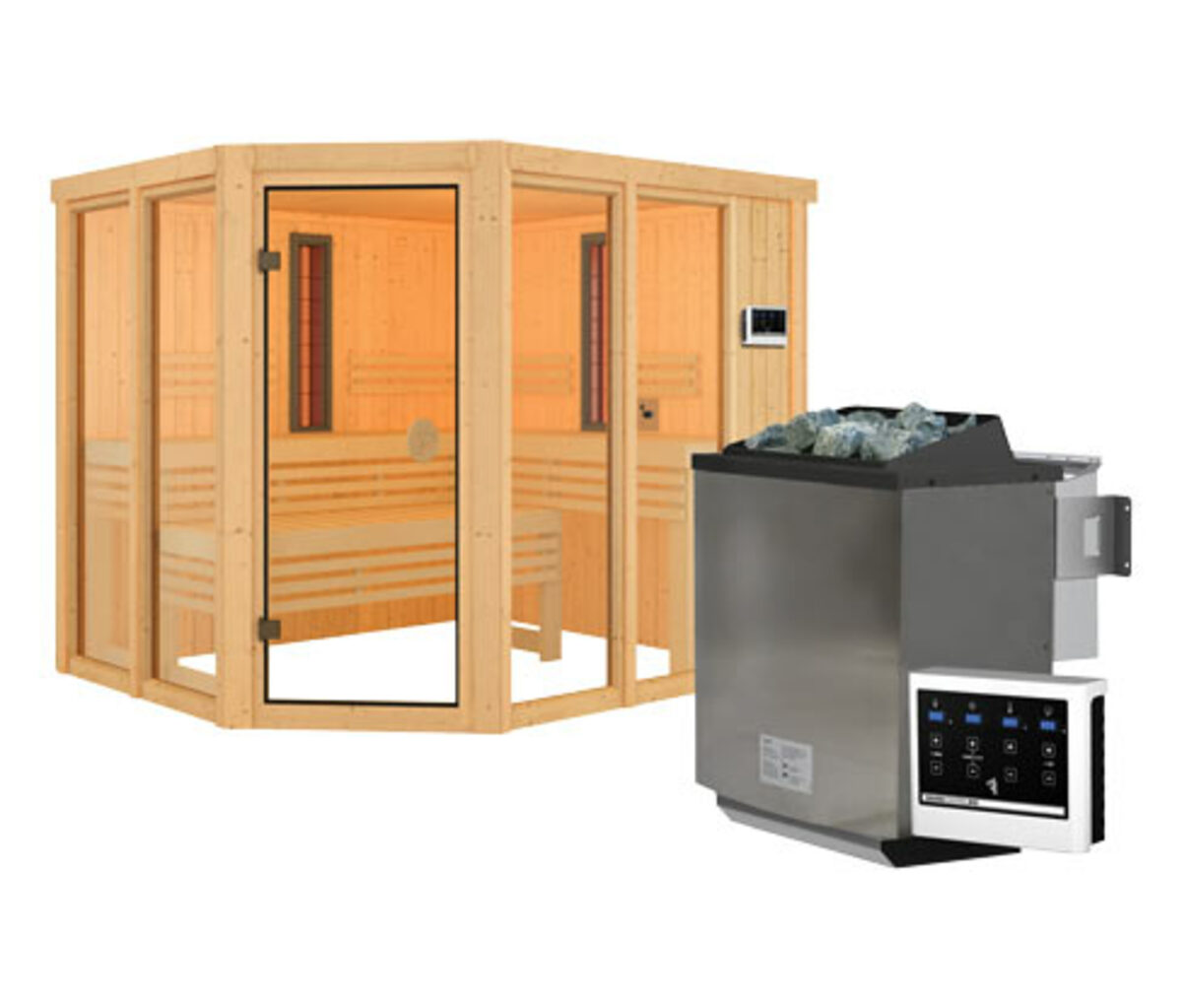 Bild 1 von Karibu Sauna »Scarlett Plus«, Bio