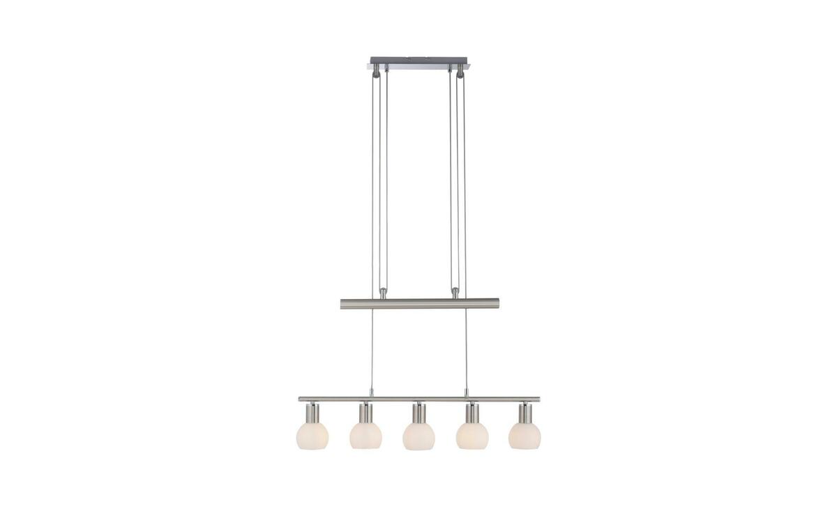 Bild 1 von Pendelleuchte 5flg. silber Maße (cm): B: 10 H: 250 T: 75 Lampen & Leuchten