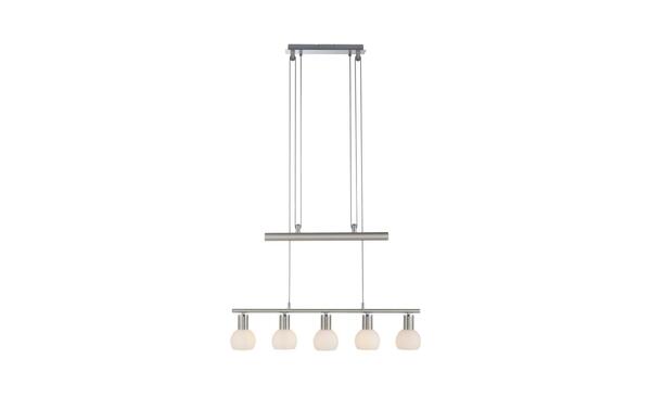 Bild 1 von Pendelleuchte 5flg. silber Maße (cm): B: 10 H: 250 T: 75 Lampen & Leuchten