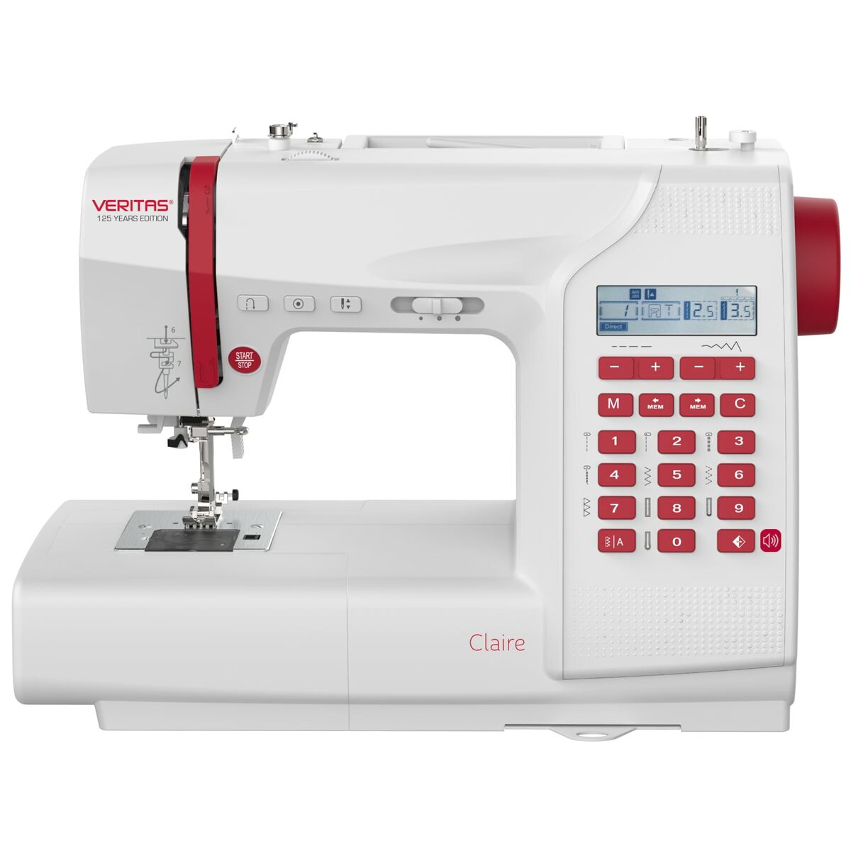 Bild 1 von VERITAS Claire Nähmaschinen "125 Years Edition" 197 Stichprogramme mit Alphabet und Zahlen