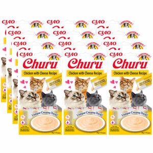 CIAO Katzenleckerli mit Huhn und Käse, 12er Pack